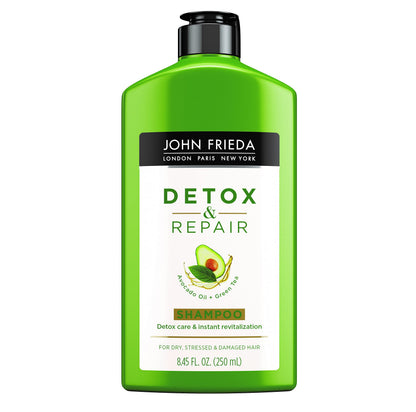 Shampoing Detox+Repair John Frieda - Pour cheveux abîmés | 250 ml