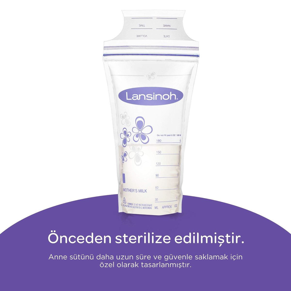 Lansinoh Breast Milk Storage Bags - BPA Free, Sterile & Leak-Proof (25 Count)