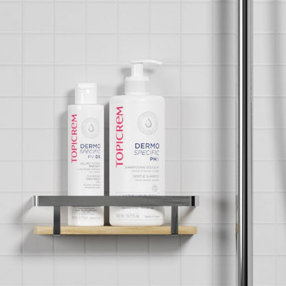 Gel Limpiador PV/DS de Topicrem para cuerpo y cabello - Suave, calmante, para piel y cuero cabelludo sensibles - 200 ml