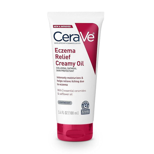 CeraVe Eczema Relief Creamy Oil for Dry, Itchy Skin (3.4 oz) Lotion & Moisturizer Pasteur Pharmacy