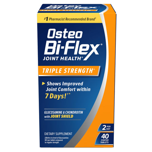 Osteo Bi-Flex Advanced Triple Strength Joint Health Supplement - 40 Tablets with Glucosamine, Chondroitin & MSM