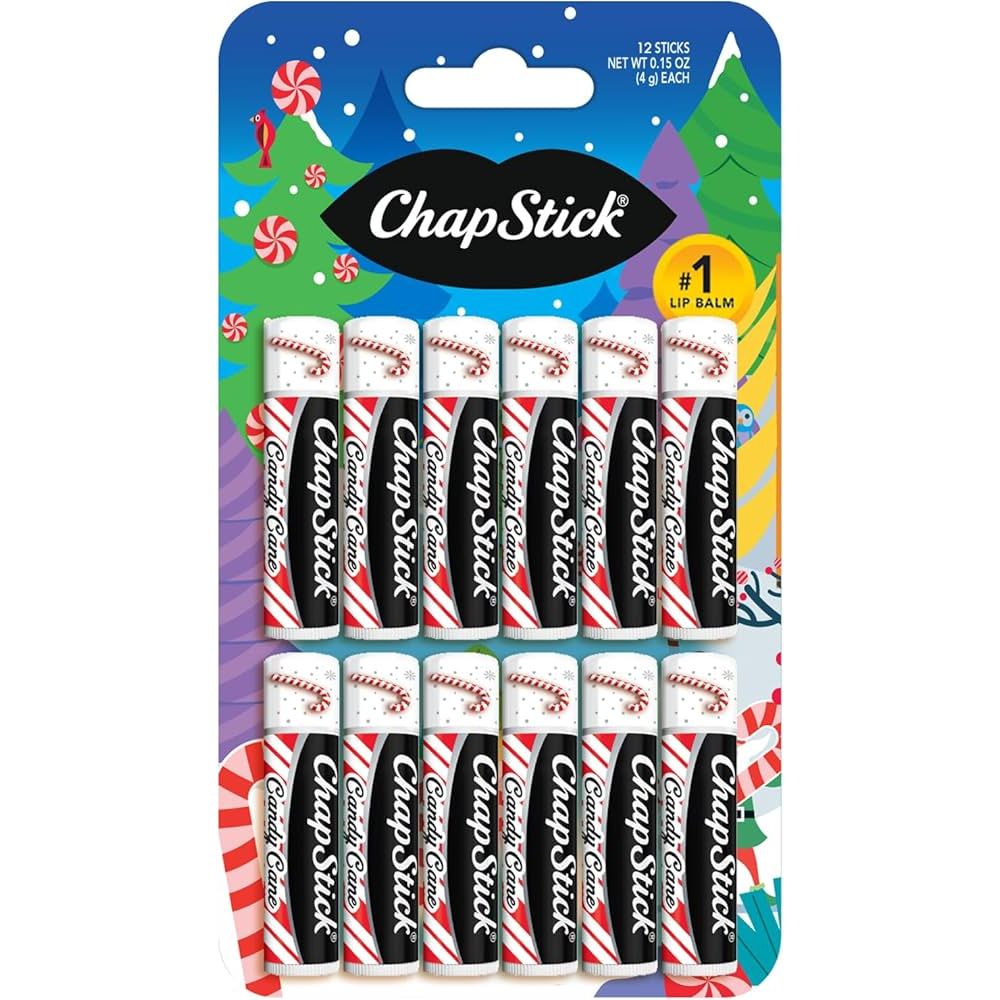 Chapstick St 12 Candy Cane Lip Balms Pasteur Pharmacy