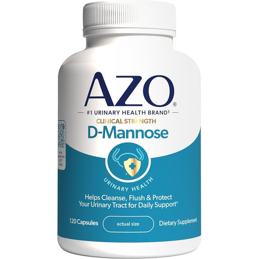 Azo Cleanse + Protect D-Mannose Capsules For Urinary Tract Health - 120ct Vitamins & Supplements Pasteur Pharmacy