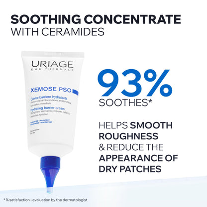 Concentrado hidratante Uriage Xemose PSO sin fragancia para el alivio de la piel seca: calmante, no graso, 150 ml (5.07 fl oz)