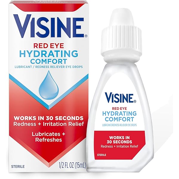 Visine Red Eye Drops, Hydrating Comfort 15ml Eye Drops Pasteur Pharmacy