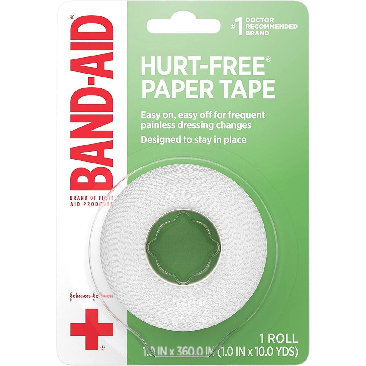 LEADER™ Paper Tape with Dispenser, 1" x 30' (Compare to BAND-AID®)