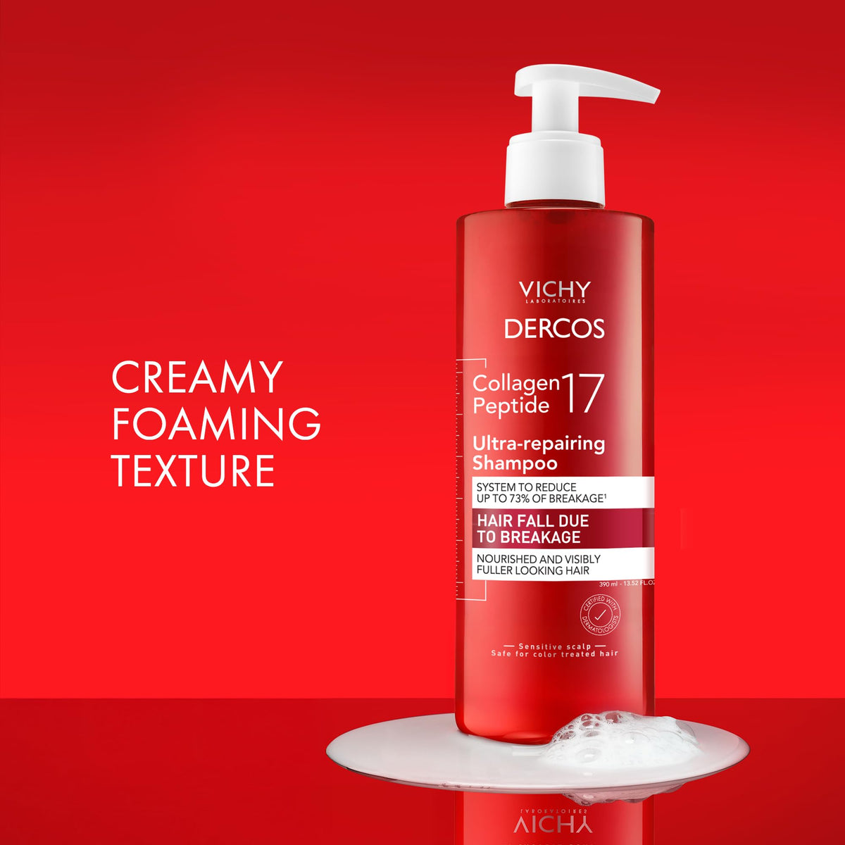 Shampooing Vichy Dercos Oil Control - Shampooing antipelliculaire dermatologique pour cheveux gras, sans paraben, 200 ml