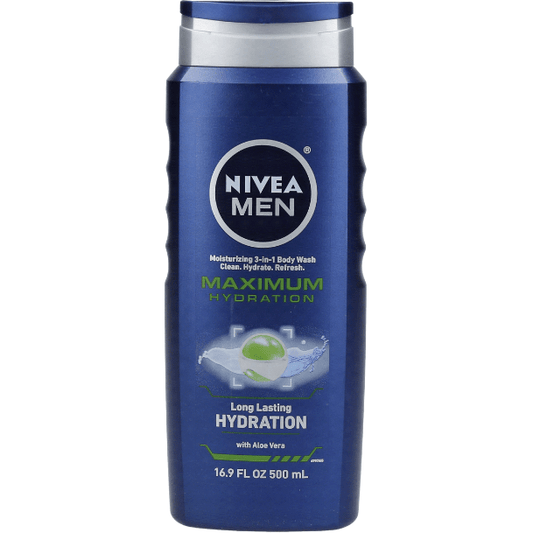 Nivea Men Maximum Hydration 3-in-1 Body Wash 16.9 oz Body Wash Pasteur Pharmacy