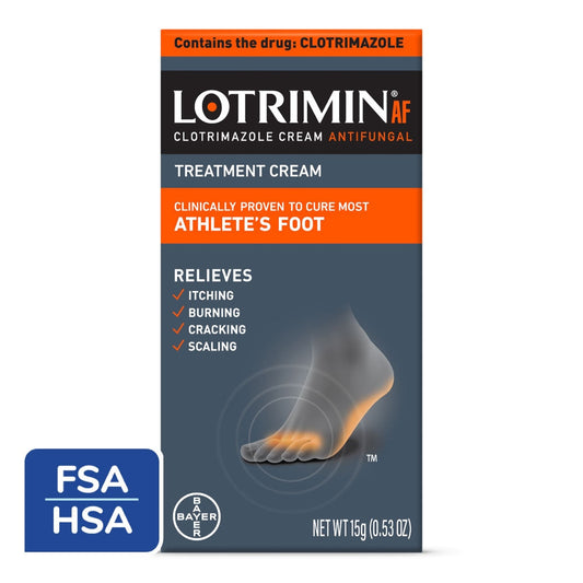 Lotrimin AF Athlete's Foot Antifungal Cream, 1% Clotrimazole Treatment - 0.53 oz Foot Care Pasteur Pharmacy