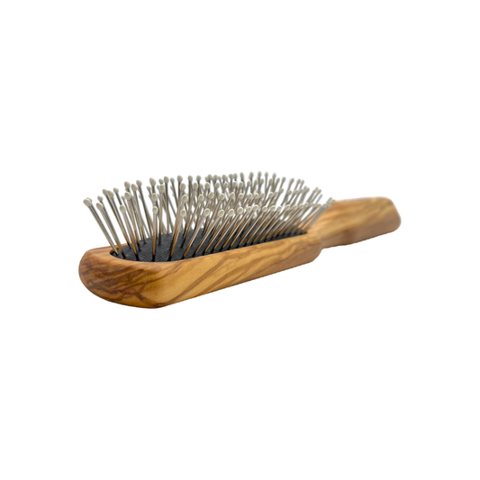 Dural Wooden Rubber Cushion Brush Steel Pins with Plastic Tips Hair Brush Pasteur Pharmacy