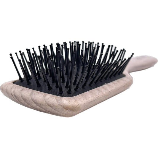 Dural Wooden Paddle Brush small Beech Wood Plastic pins with ball tips Hair Brush Pasteur Pharmacy