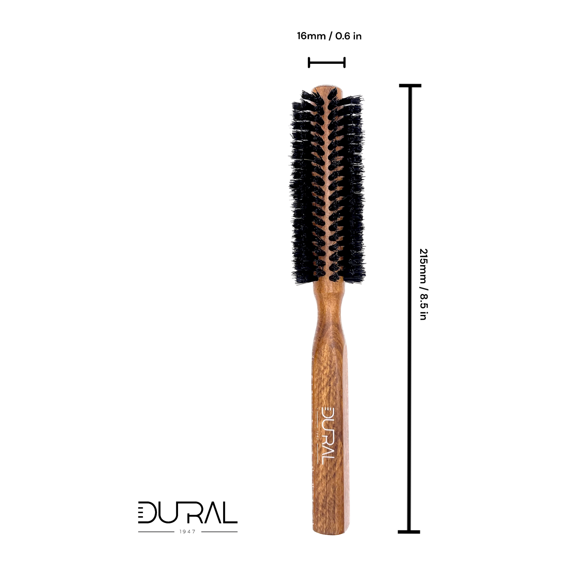 Dural Hair Brush 12 Rows Wood Pure Wild Boar Bristles Hair Brush Pasteur Pharmacy