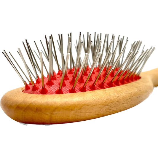 Dural Hair Brush Beech Wood Oiled Steel pins without ball tips Hair Brush Pasteur Pharmacy