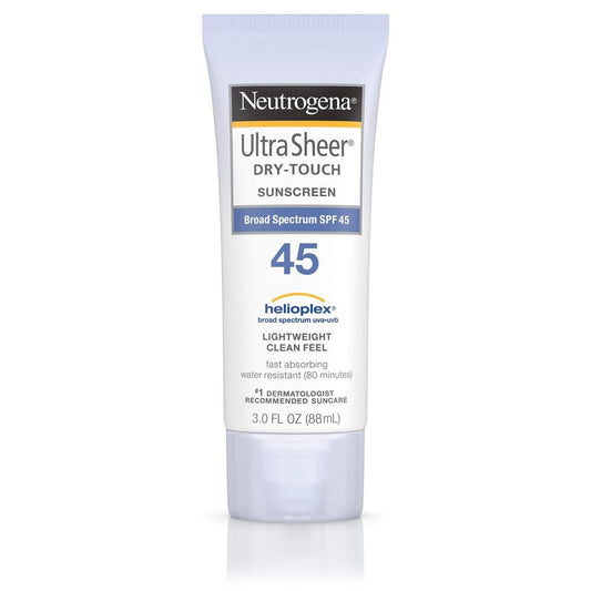 Neutrogena Ultra Sheer Dry Touch Sunscreen Broad Spectrum SPF 45, 88ml Sunscreen Pasteur Pharmacy