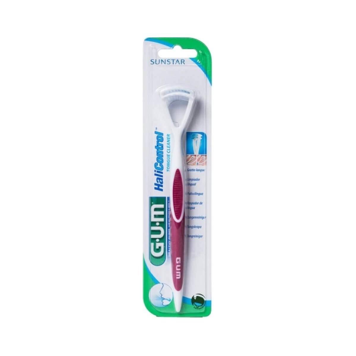 GUM Tongue Scraper Halicontrol 760 - Colour: Red Tongue Scrapers Pasteur Pharmacy