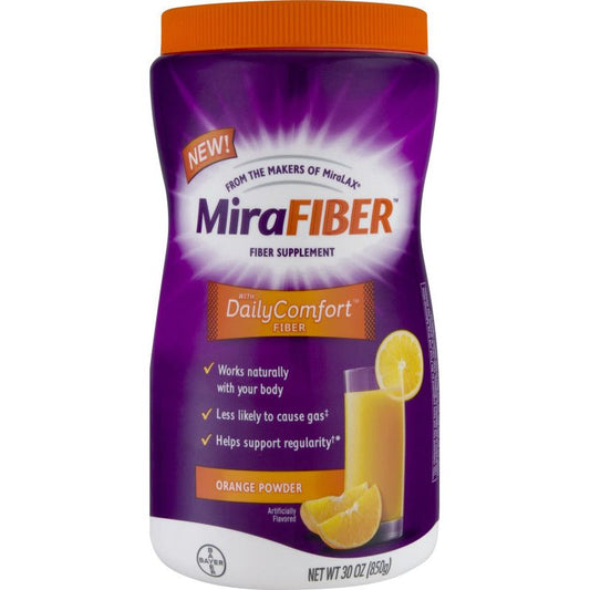 MiraFiber Supplement, With Daily Comfort Orange Powder Vitamins & Supplements Pasteur Pharmacy