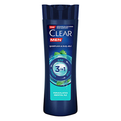 Champú anticaspa Clear Men - 13.5 Oz líquidas | Limpieza profunda