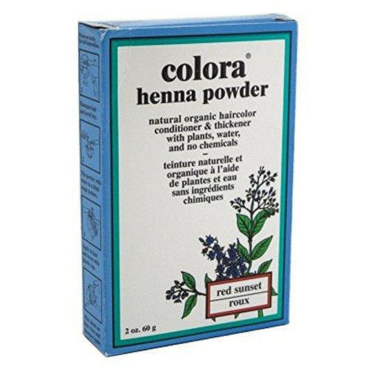 Colora Henna Powder Hair Color Red Sunset 2 Oz Hair Color Pasteur Pharmacy