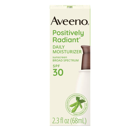 Aveeno Positively Radiant Broad Spectrum Spf 30 Daily Moisturizer 2.3 Fl Oz Lotion & Moisturizer Pasteur Pharmacy