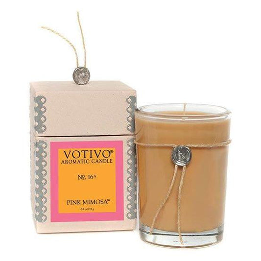 Votivo Aromatic Candle Pink Mimosa 6.8oz Aromatic Candle Pasteur Pharmacy