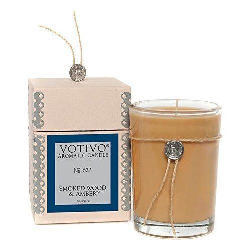 Votivo Aromatic Candle Smoked Wood & Amber 6.8 Aromatic Candle Pasteur Pharmacy