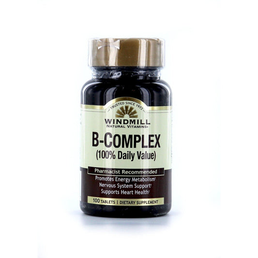 Windmill Vitamins B Complex Tablets 100Ct Vitamins & Supplements Pasteur Pharmacy