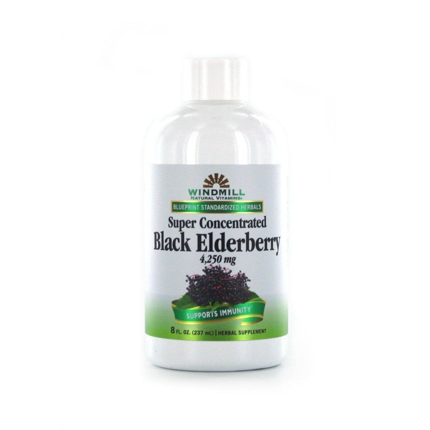 Windmill Natural Vitamins Super Concentrated Black Elderberry, 8 Fl Oz Vitamins & Supplements Pasteur Pharmacy
