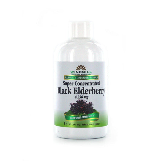 Windmill Natural Vitamins Super Concentrated Black Elderberry, 8 Fl Oz Vitamins & Supplements Pasteur Pharmacy