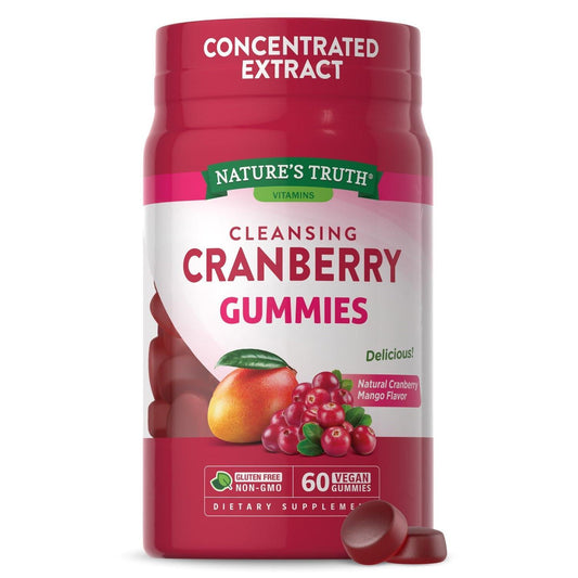 Nature's Truth Cranberry, Cleansing, Gummies, Natural Cranberry Mango Flavor Vitamins & Supplements Pasteur Pharmacy