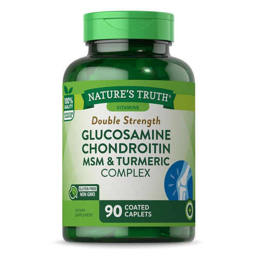 Nature's Truth Glucosamine Chondroitin MSM & Turmeric Complex Double Strength Caplets 60ct Vitamins & Supplements Pasteur Pharmacy