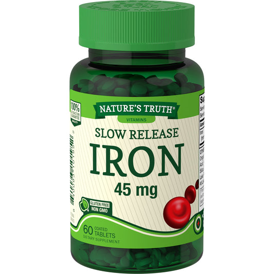 Nature's Truth Slow Release Tablets 45 Mg Iron Vitamins & Supplements Pasteur Pharmacy