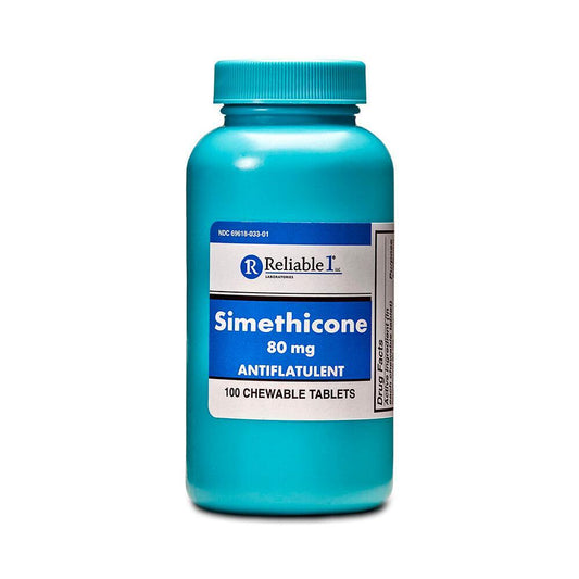 Reliable 1 Labs Simethicone Chewable Tablets 80 Mg Medicine & Drugs Pasteur Pharmacy