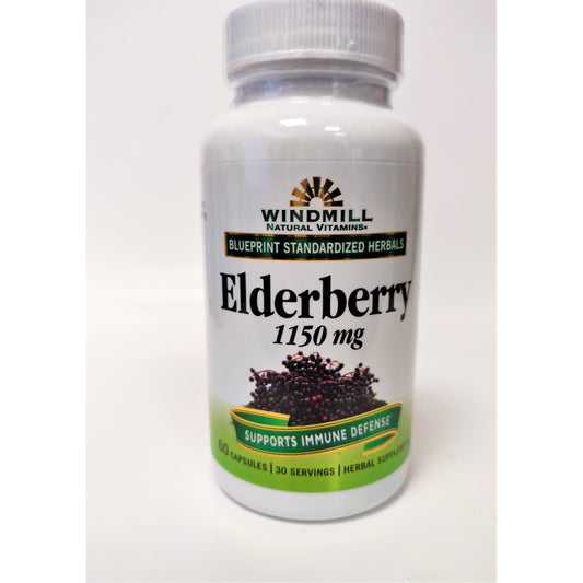 Windmill Elderberry Cp 1150Mg 60 G/F Vitamins & Supplements Pasteur Pharmacy