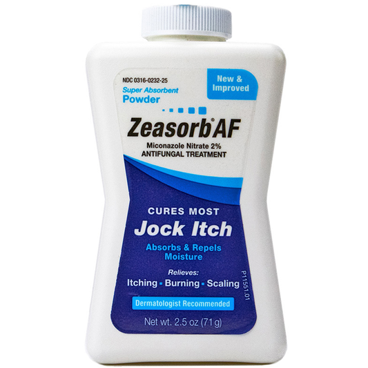 Zeasorb AF Antifungal Treatment Super Absorbent Powder - 2.5 Oz Medicine & Drugs Pasteur Pharmacy