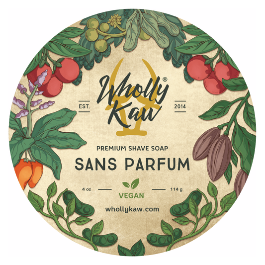 Wholly Kaw Sans Parfum Vegan Shaving Soap 4 Oz Shaving Soap Pasteur Pharmacy