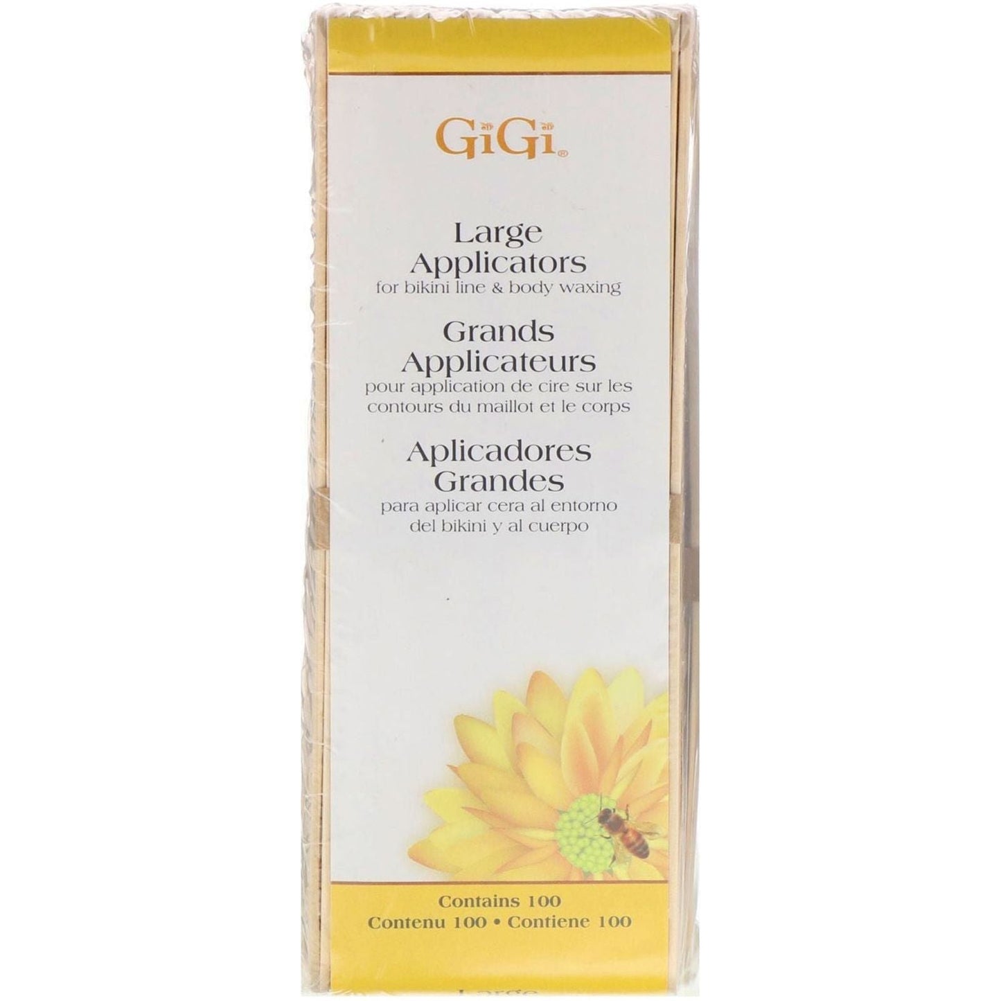 Gigi Honee Wax Applicators Large 100 Ct Wax Applicators Pasteur Pharmacy