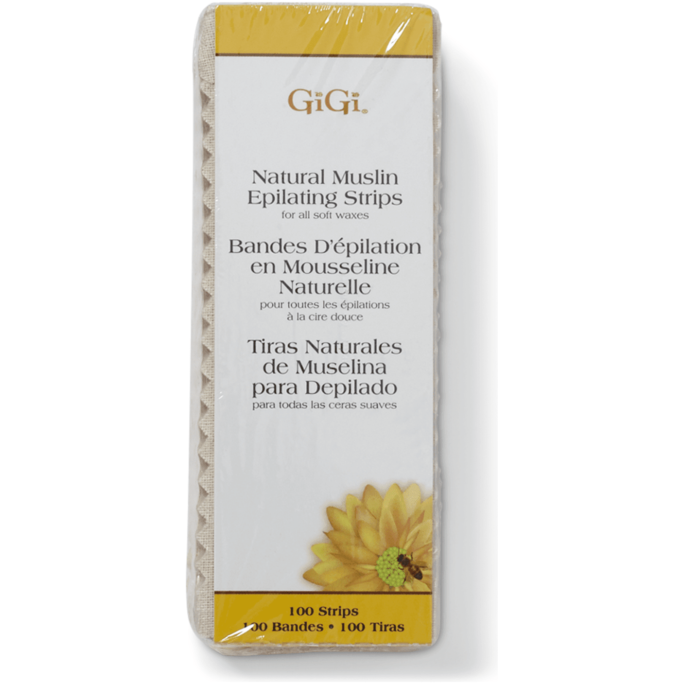 Gigi Natural Muslin Epilating Strips Small (1.75" X 4.5") 100 Strips Epilating Strips Pasteur Pharmacy