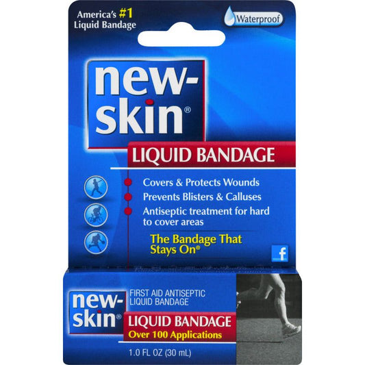 New-Skin First Aid Antiseptic Liquid Bandage, Waterproof 1 Oz First Aid Pasteur Pharmacy