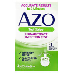 AZO Urinary Tract Infection (UTI) Test Strips – 3 Count Urinary Tract Infection Tests Pasteur Pharmacy