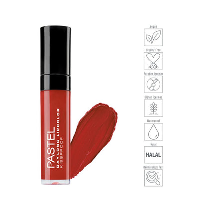 Labial Líquido Mate Pastel - Fórmula de larga duración, vegana, libre de crueldad y resistente al agua