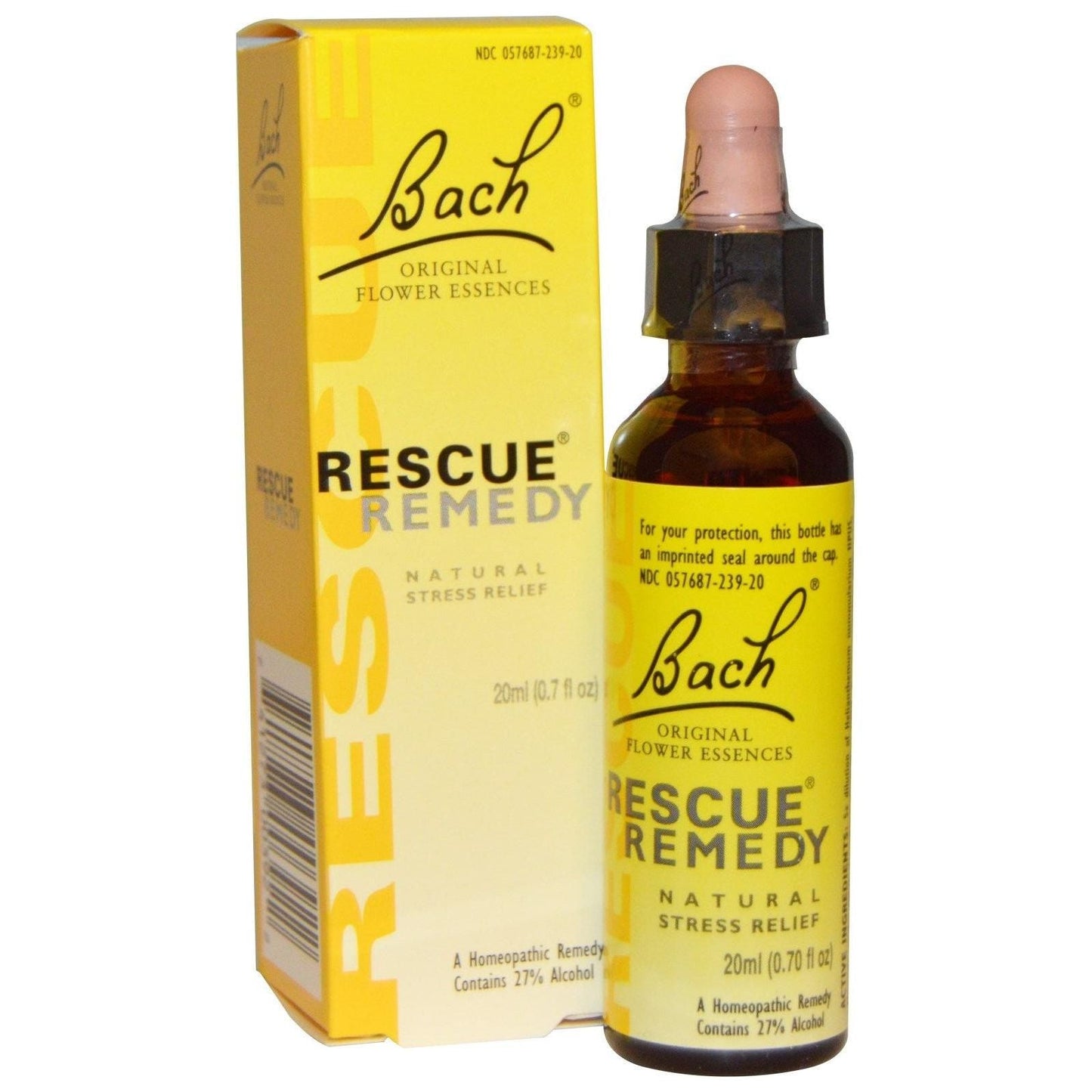 Bach Flower Remedies Rescue Remedy Natural Stress Relief 0.7 fl oz Natural Stress Relief Pasteur Pharmacy