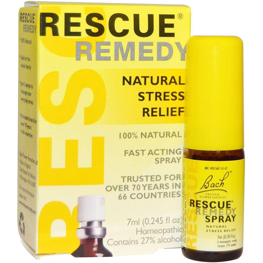 Bach Flower Rescue Remedy Spray - Natural Stress Relief 0.25 oz Stress Relief Spray Pasteur Pharmacy