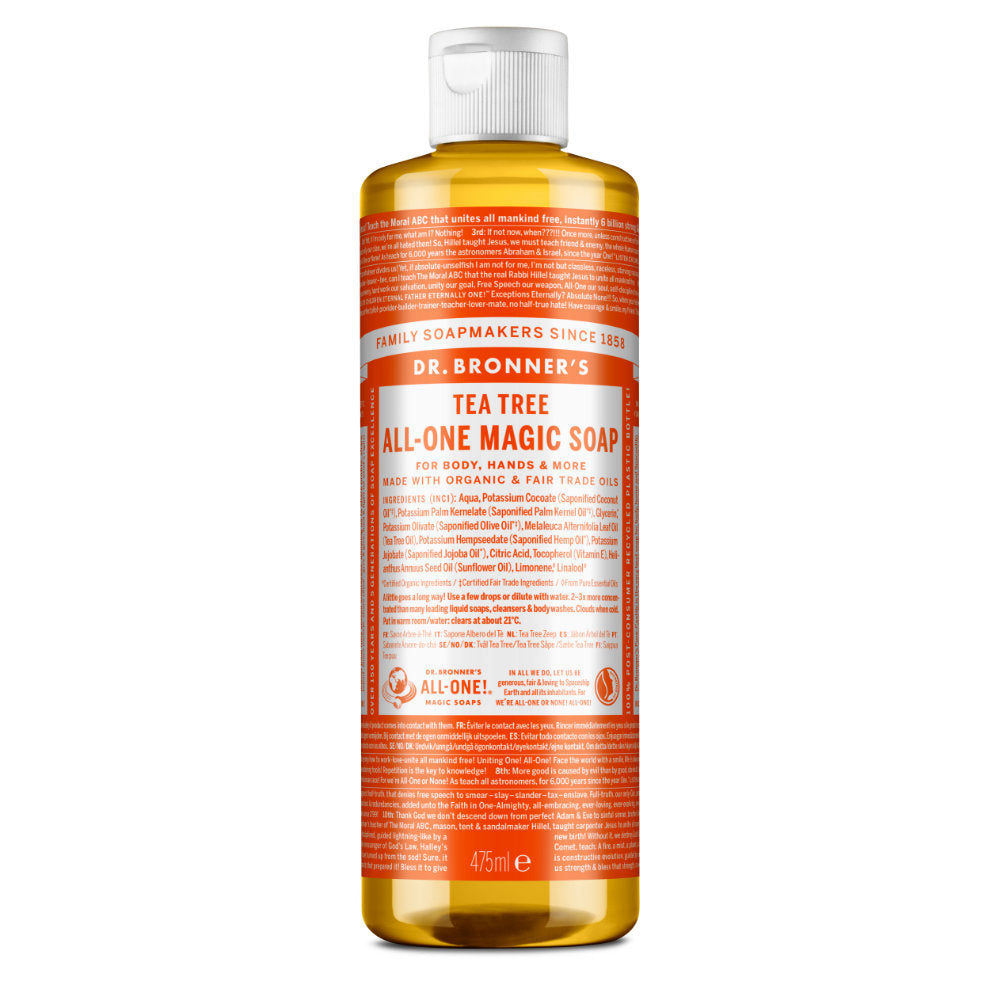 Dr. Bronner's Pure Castile Liquid Soap Hemp Tea Tree -- 16 Fl Oz Bath & Body Pasteur Pharmacy