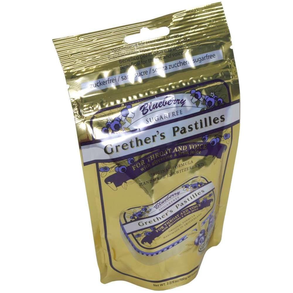 Pastilles Grether's Myrtille sans sucre, sachet de 44 pastilles