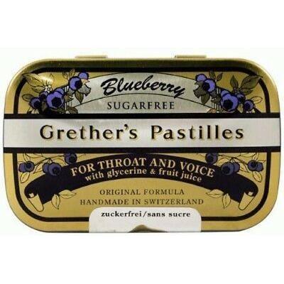 Grether's Pastilles Blueberry Sugar-free 44 Lozenges Lozenges Pasteur Pharmacy
