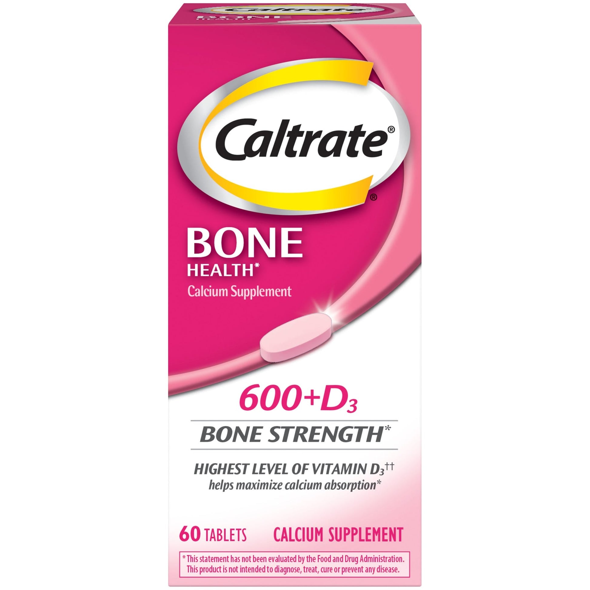 Caltrate 600+D3 Calcium & Vitamin D Supplement Tablets, 600mg Vitamins & Supplements Pasteur Pharmacy