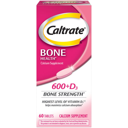 Caltrate 600+D3 Calcium & Vitamin D Supplement Tablets, 600mg Vitamins & Supplements Pasteur Pharmacy