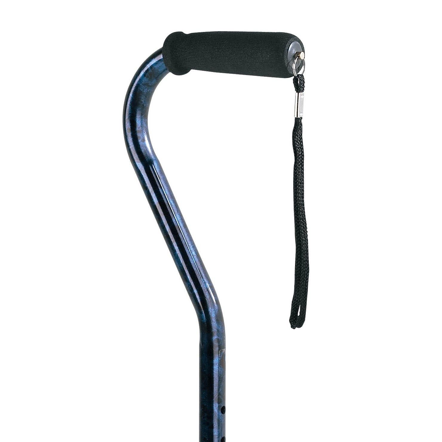 Carex Offset Adjustable Designer Walking Cane, Blue Canes & Walking Sticks Pasteur Pharmacy