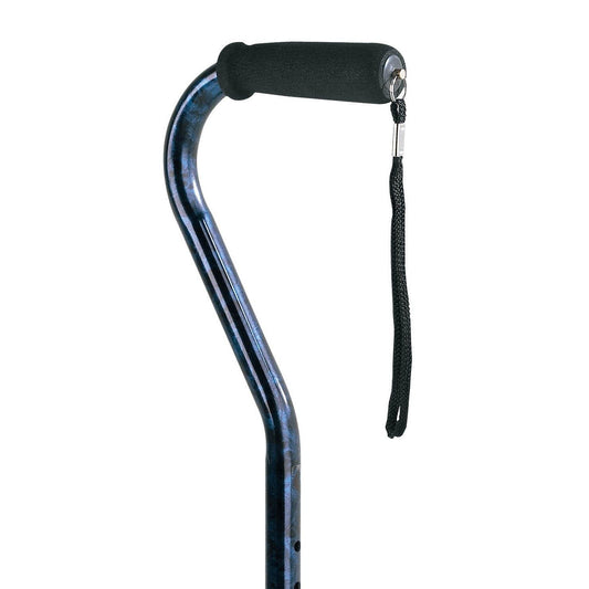 Carex Offset Adjustable Designer Walking Cane, Blue Canes & Walking Sticks Pasteur Pharmacy