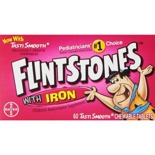 Flintstones Multivitamin, Children's, With Iron, Tasti Smooth, Chewable Tablets Vitamins & Supplements Pasteur Pharmacy